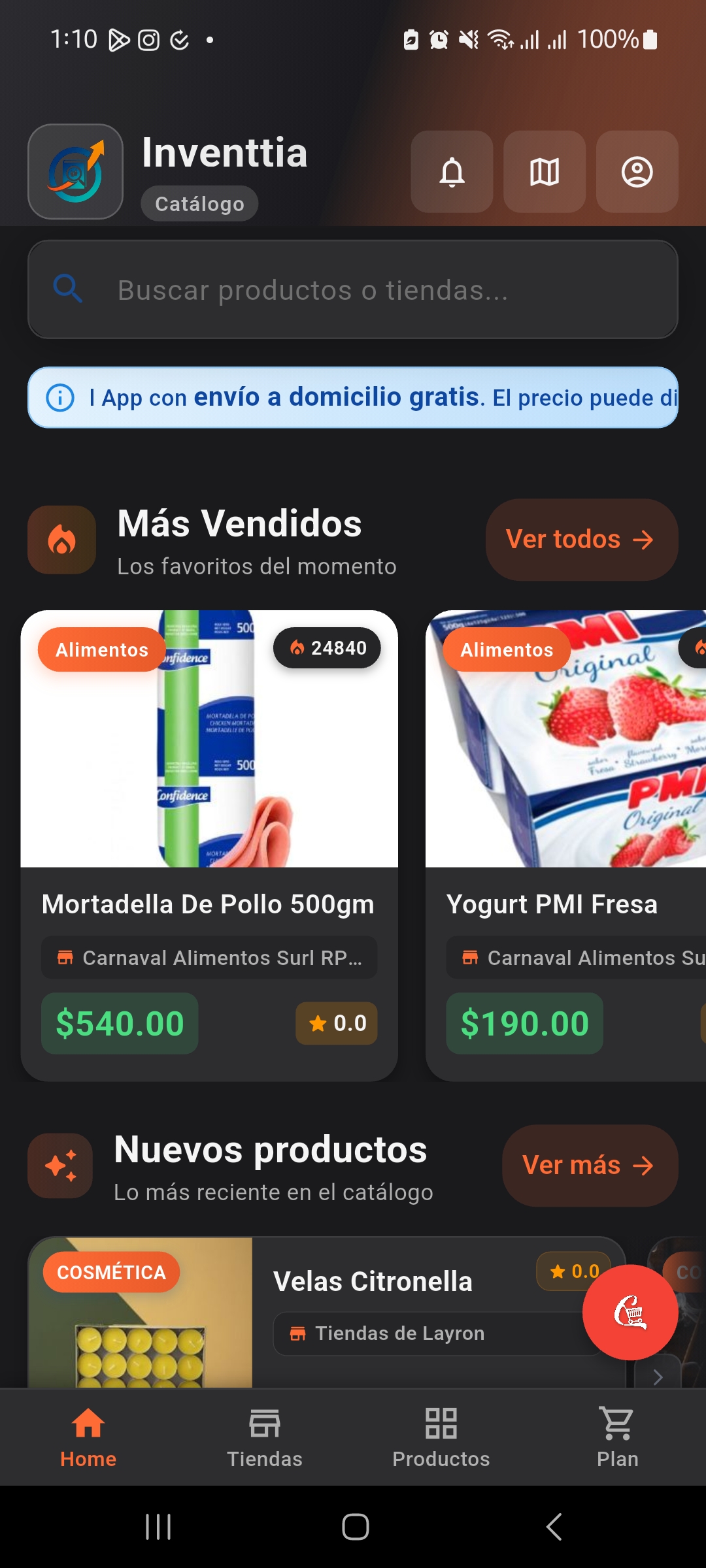 Catálogo Inventtia para clientes